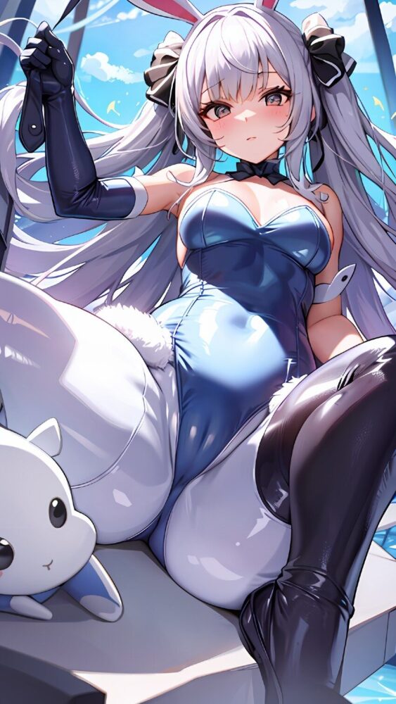 バニーガールコスチュームの美少女