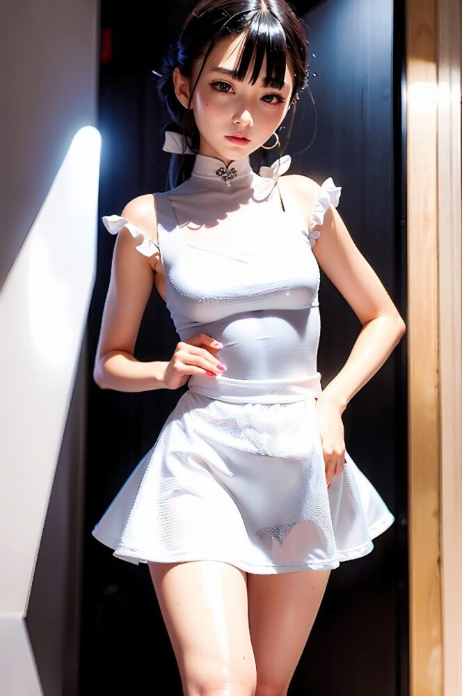 中華風スレンダー美女