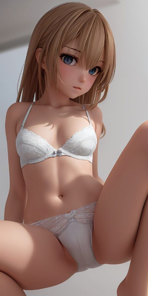 下着姿の美少女
