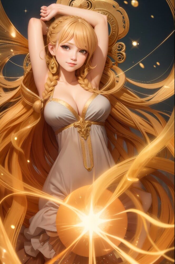 神々しい巨乳女神