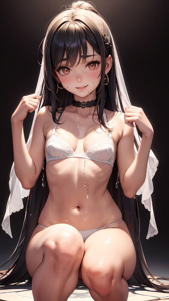 清楚系美少女の下着姿