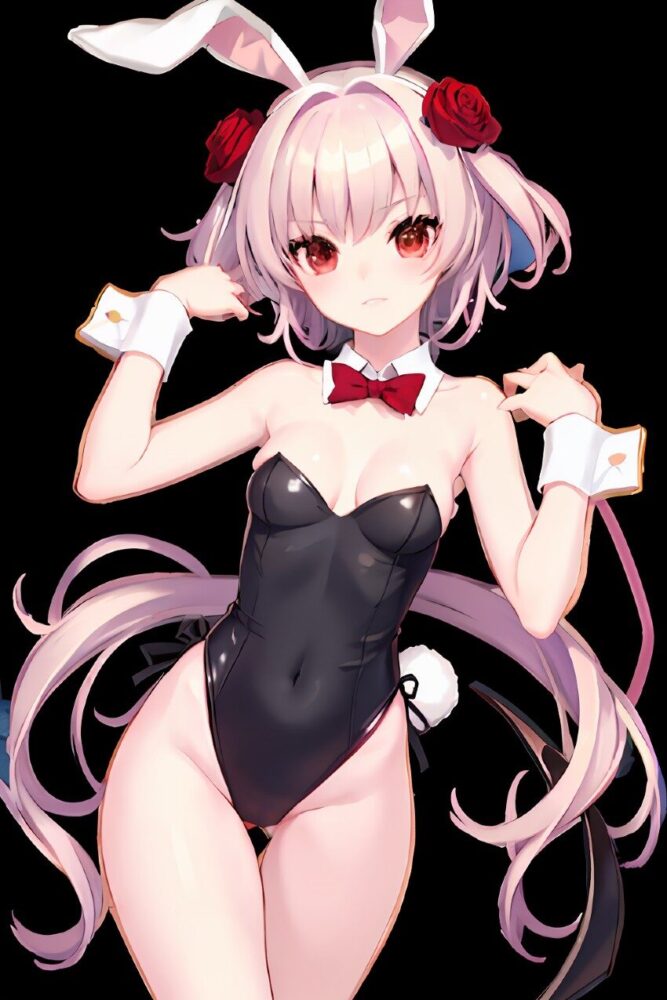 貧乳美少女のバニーガールコスプレ