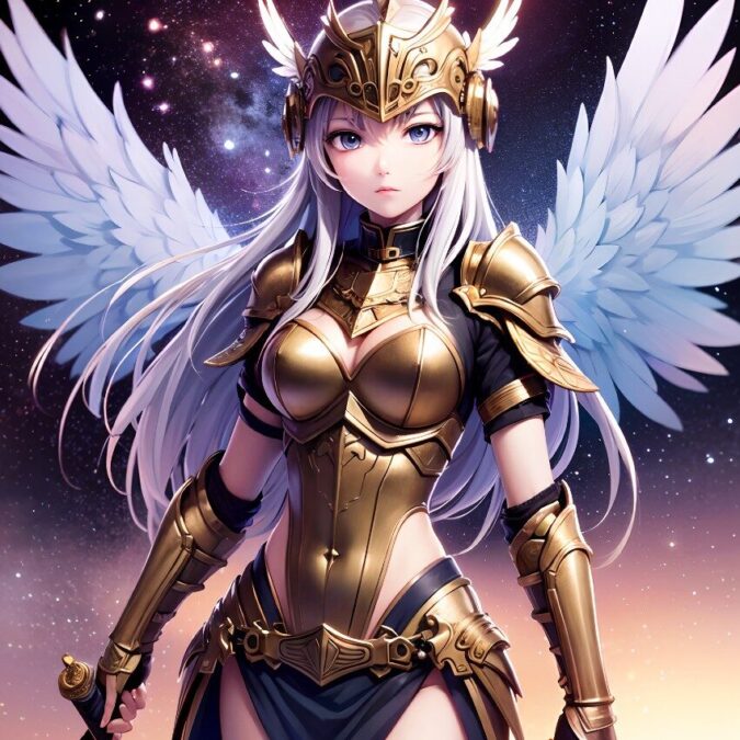 黄金の鎧を着たヴァルキリー