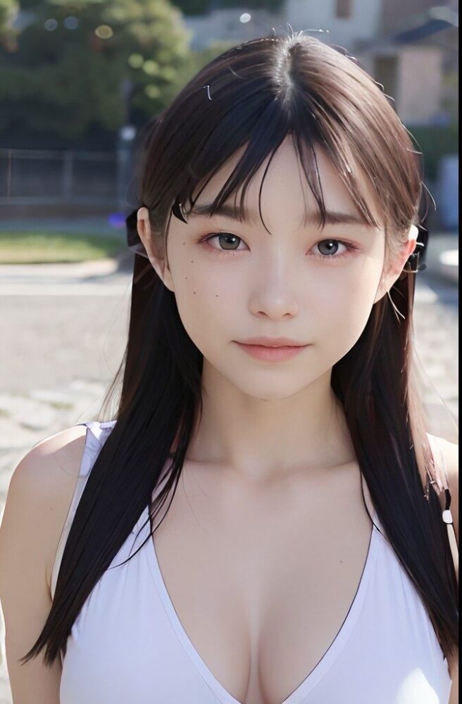 清純派女優風の水着グラビア