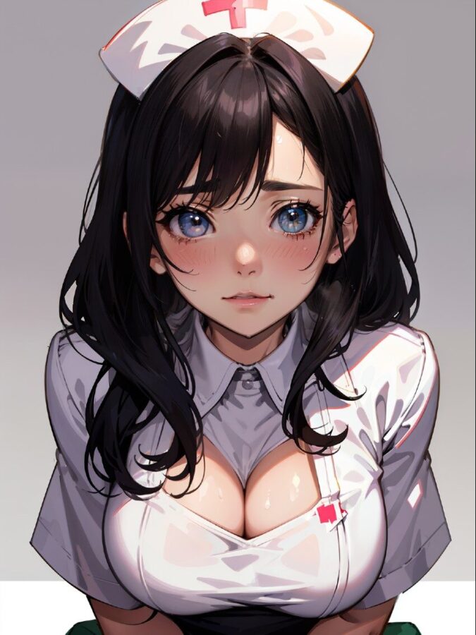 巨乳ナースコスプレ美少女