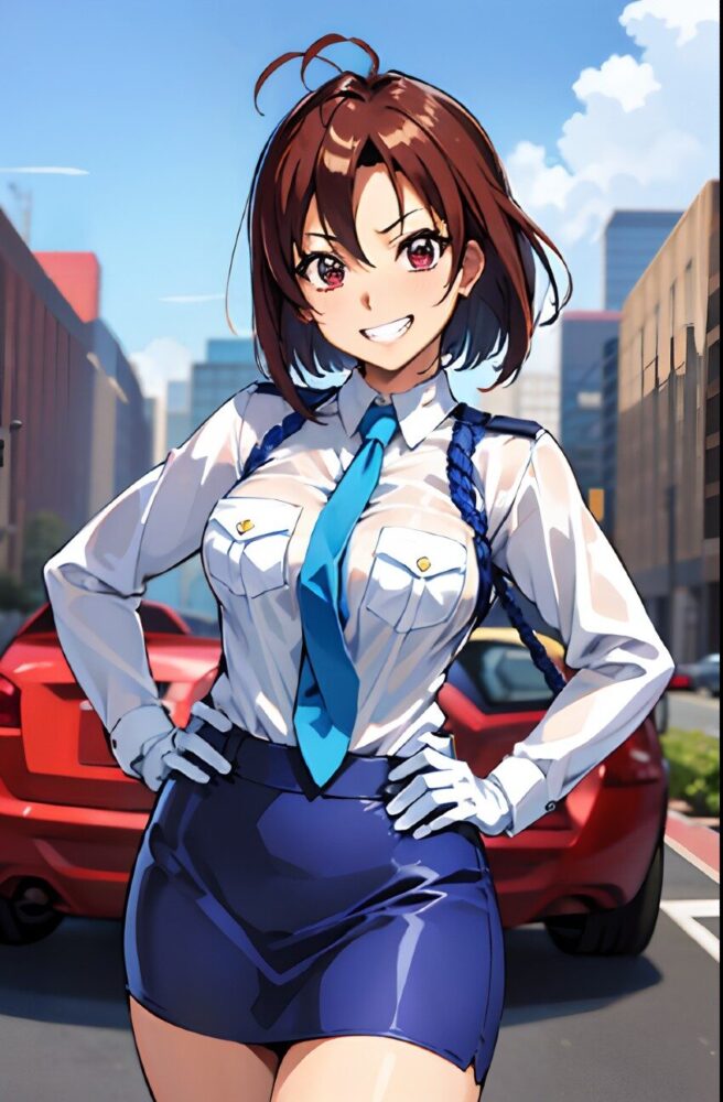 健康的なミニスカポリス
