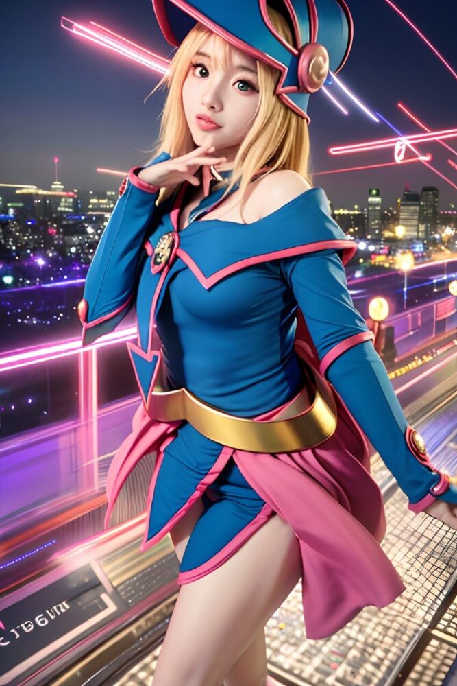 遊戯王のブラックマジシャンガールコスプレ