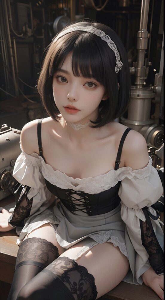 ゴスロリ貧乳美少女