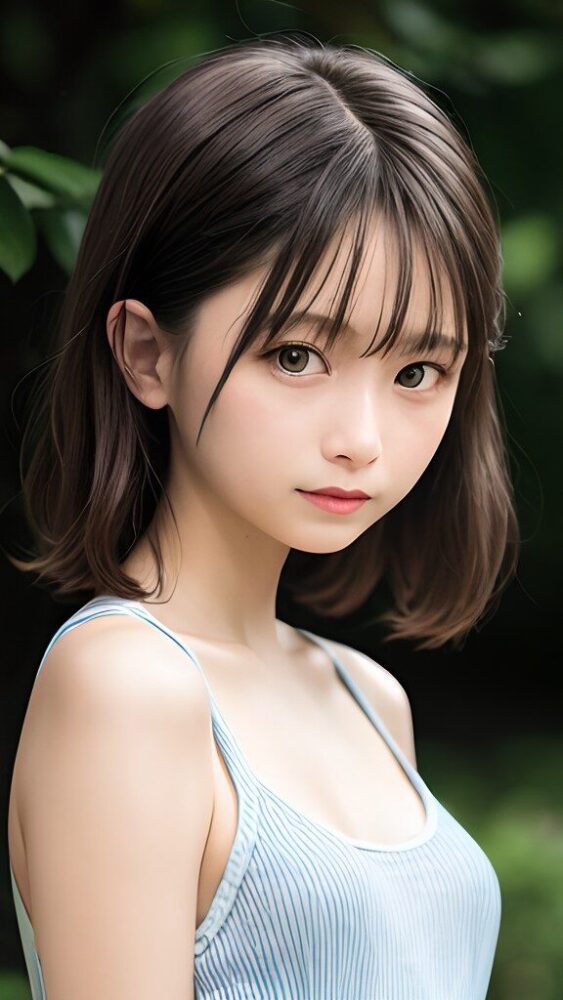 透明感のある坂道系アイドル風の美少女