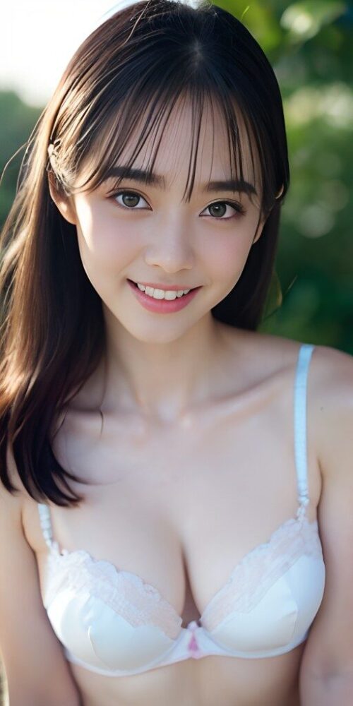 下着姿の美少女女子高生