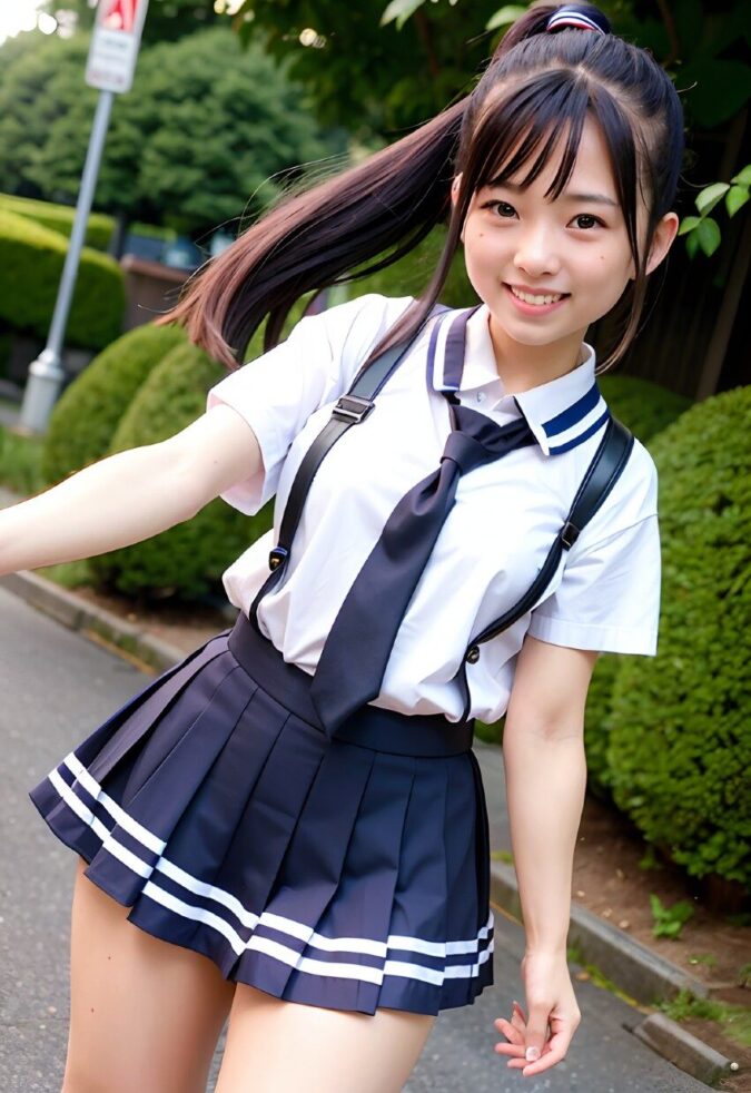 ポニーテール女子高生