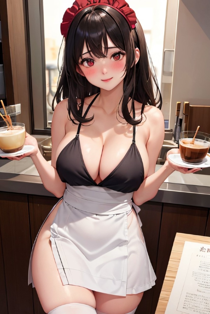 巨乳美少女のビキニウエイトレス