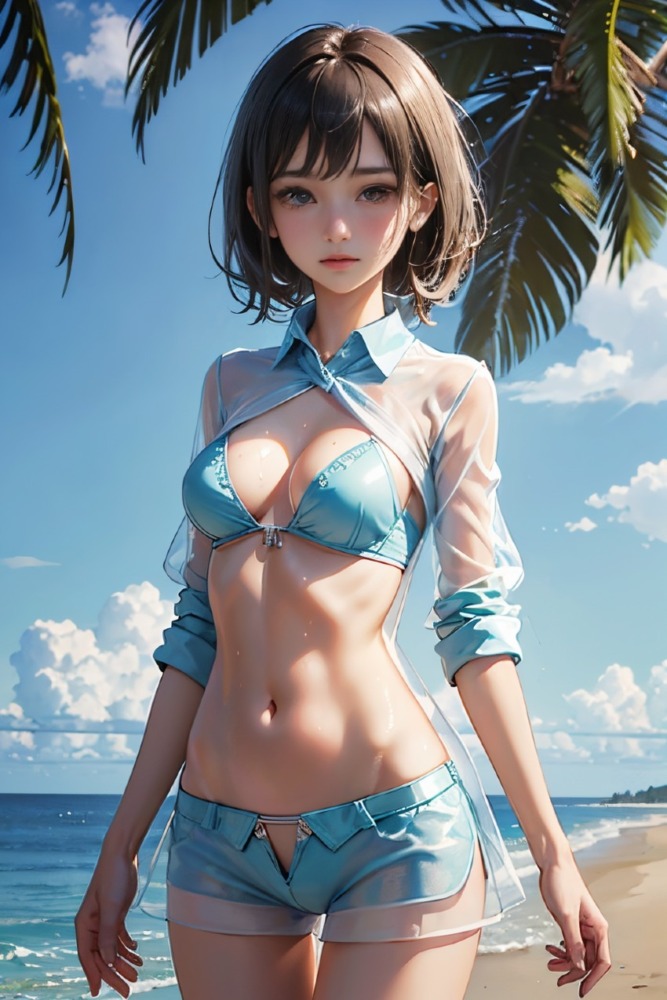 細身だけどおっぱいは大きい美少女