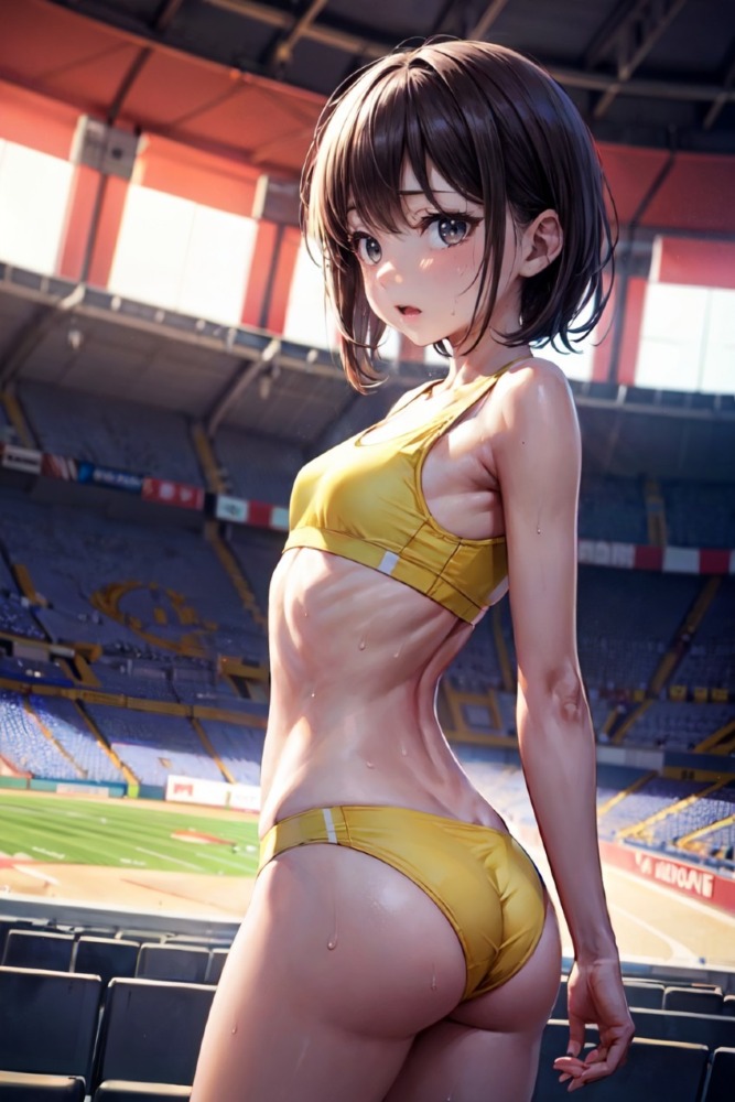 パンツが食い込む陸上女子