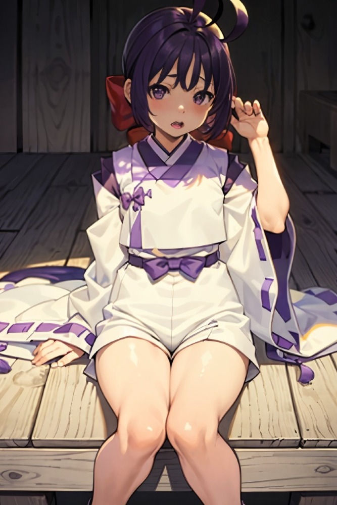 生足巫女美少女