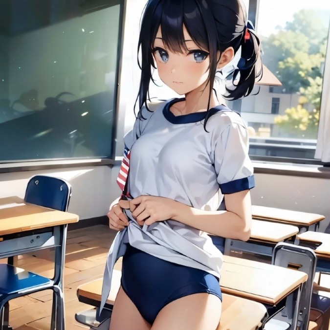 体操服ブルマの美少女
