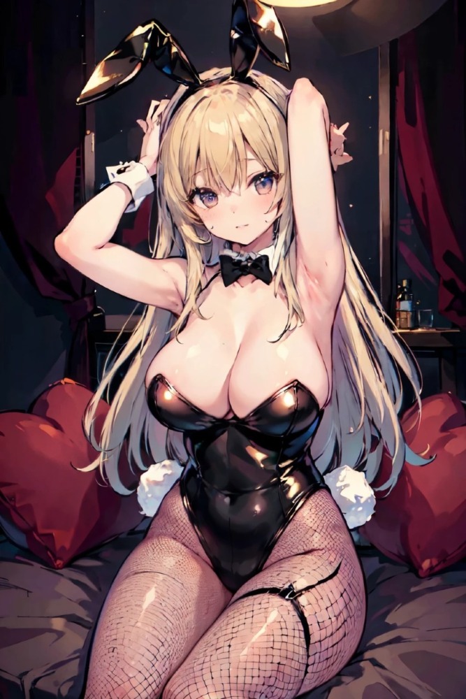 金髪巨乳ギャルバニーガール