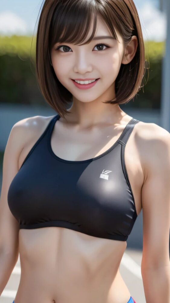 美少女のスポーツブラグラビア