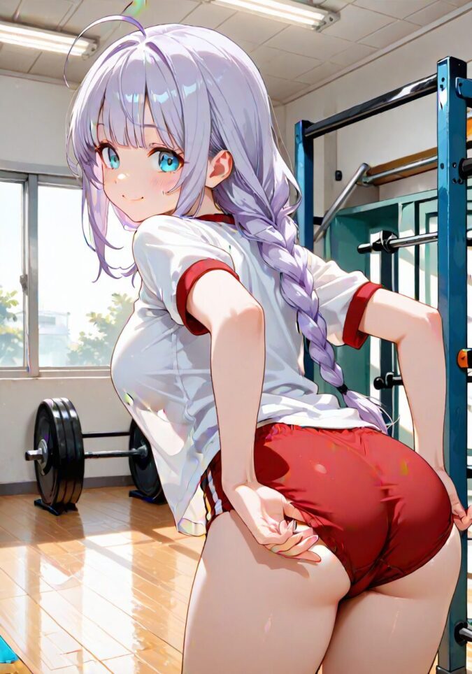 赤いブルマの女の子