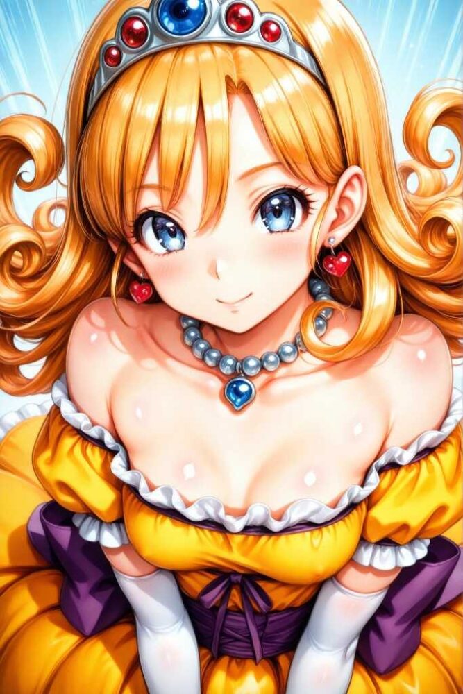 おっぱいがポロリしそうなローラ姫(ドラゴンクエスト)