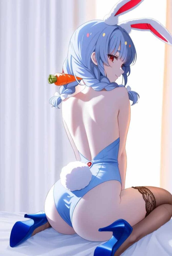 バニーガールコスチュームの兎田ぺこら（ホロライブ）