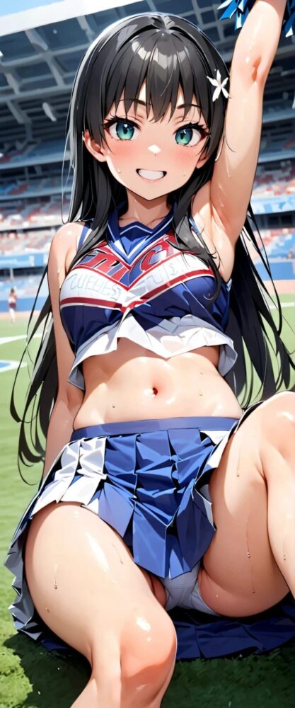 健康的な美少女チアガール