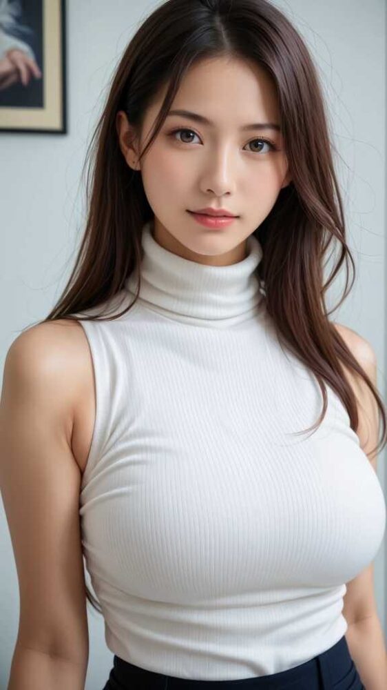 ノースリーブの爆乳お姉さん