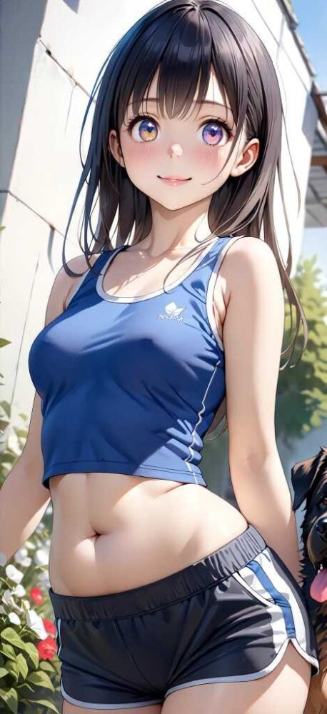 健康的なスレンダー美少女