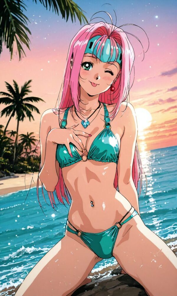 ミレーヌ・ジーナスのビキニグラビア(マクロス7)