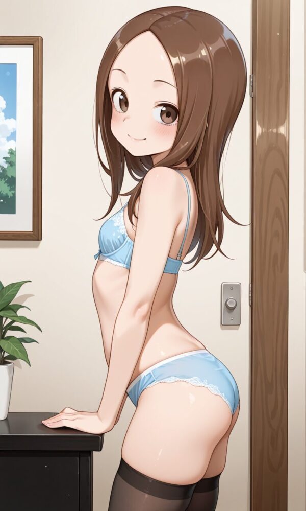 セクシーな下着姿の高木さん（からかい上手の高木さん）