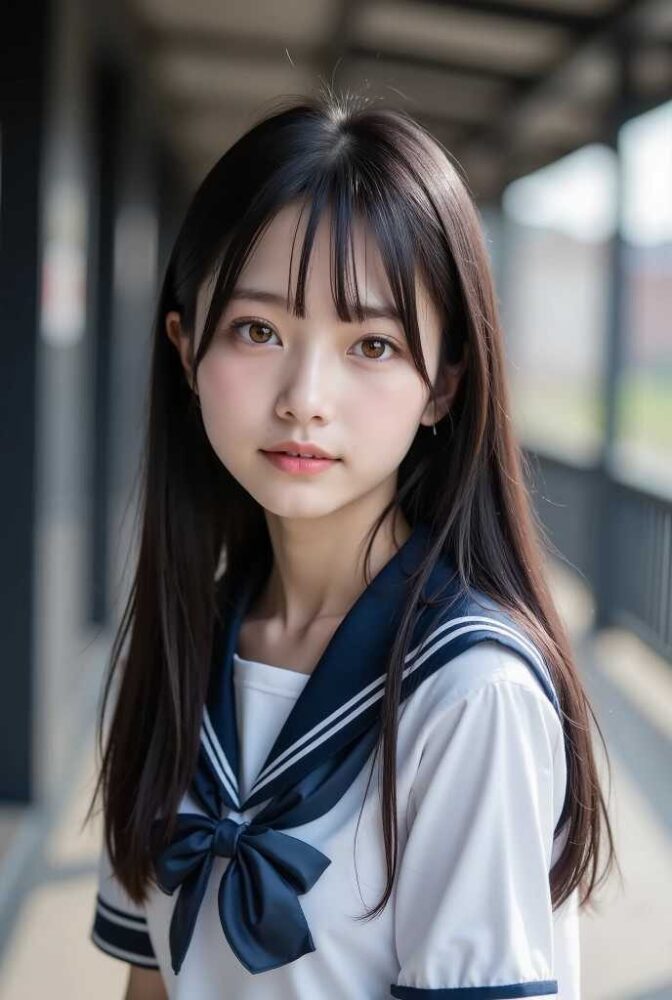 セーラー服の美少女