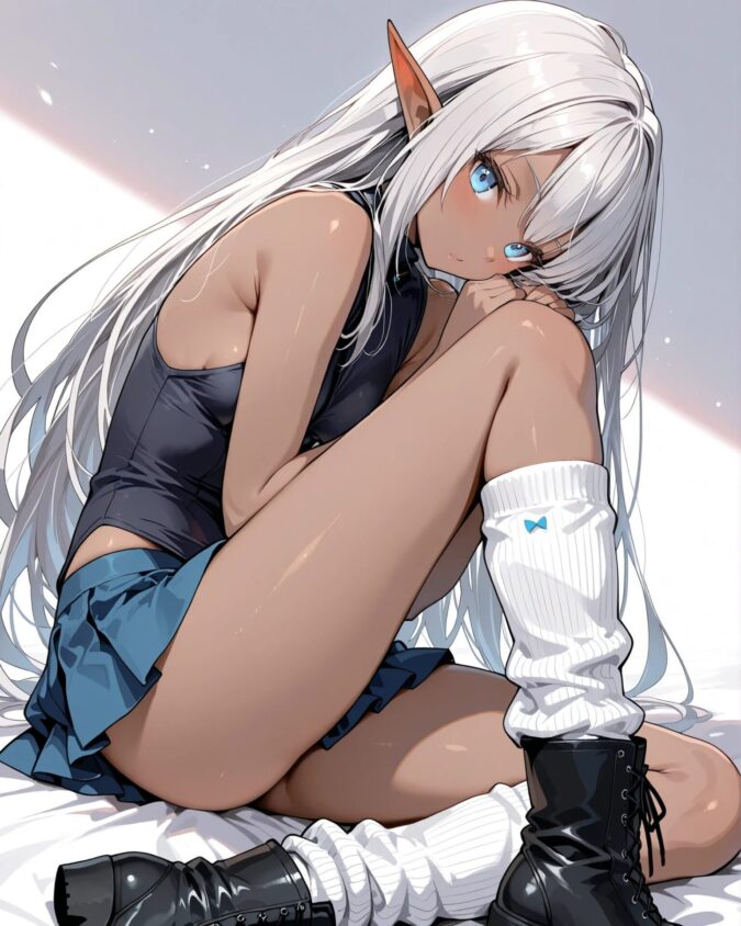 JK風ギャルダークエルフ