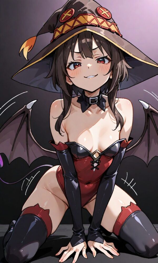 サキュバスコスチュームのめぐみん(この素晴らしい世界に祝福を!)