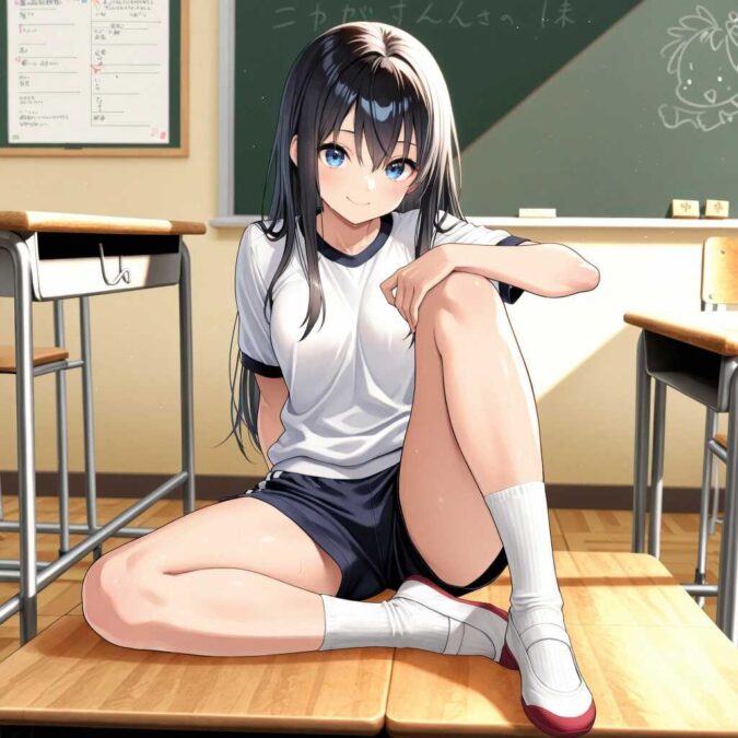 体操服の女子高生