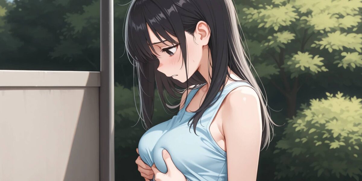 おっぱいを揉む美少女