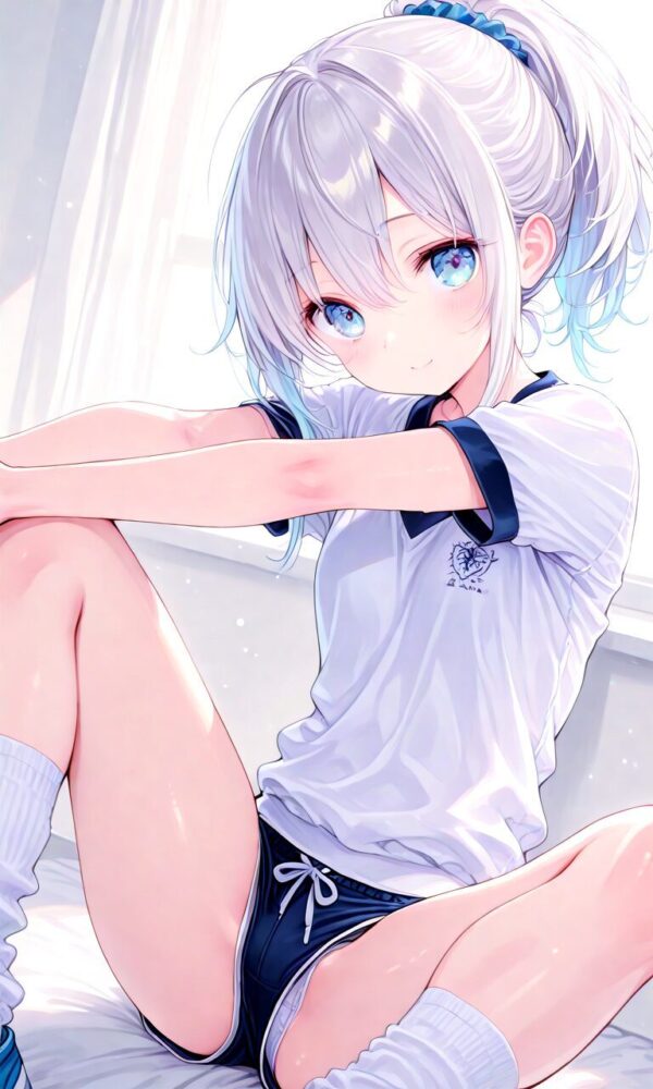 体操服美少女の開脚パンチラ