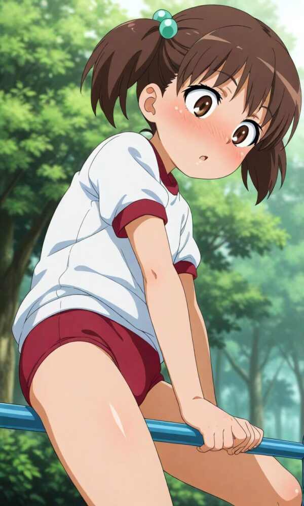 鉄棒でオナニーに目覚めた少女