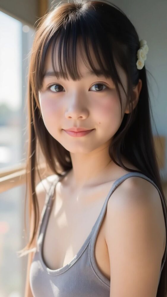 美少女のポートレート