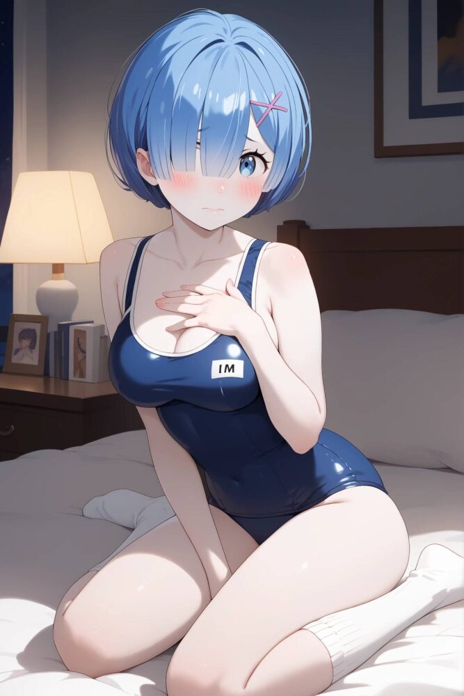 スクール水着を着たレム（Reゼロから始める異世界生活）