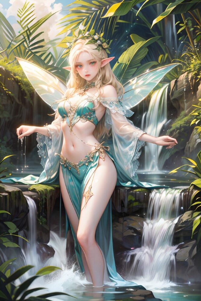 妖精の水浴び
