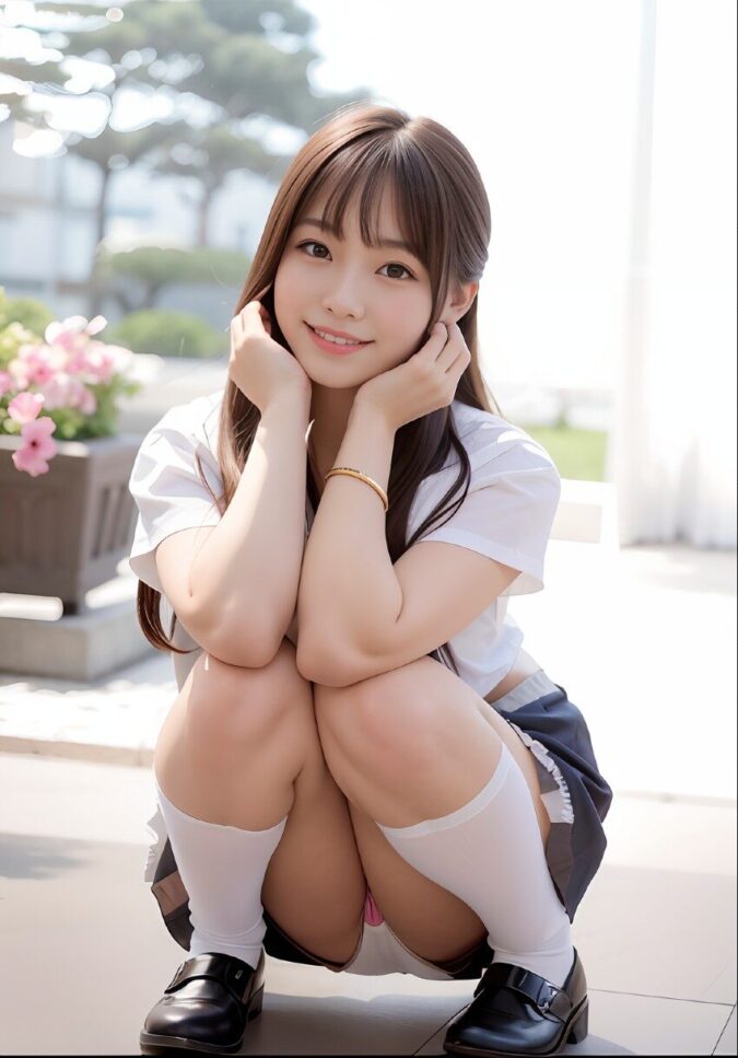 Jr.アイドル 制服パンチラ 